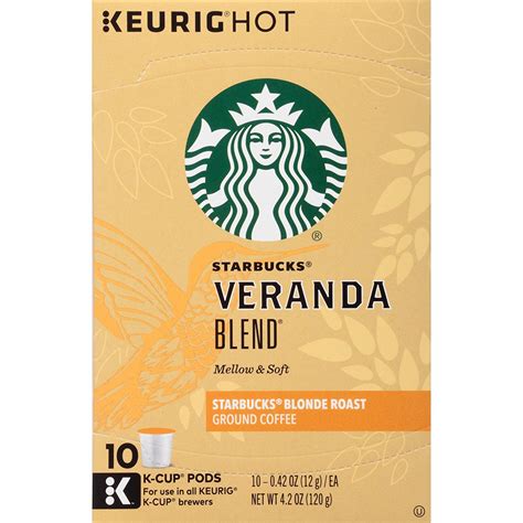 Starbucks Veranda Blend Blonde K Cup For Keurig Brewers 60 Count