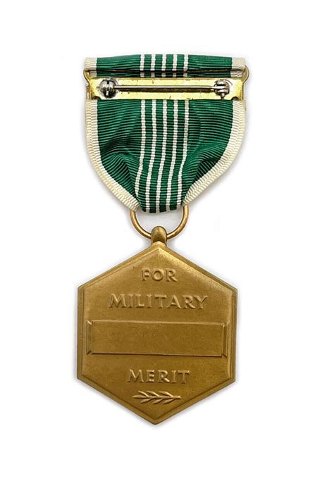 Wwii Early Issue Us Army Commendation Medal Arcom Slot Crimp Brooch Ww2