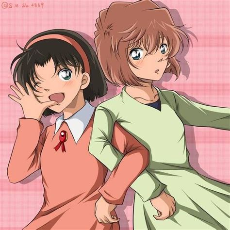 Ai And Ayumi Detective Conan Original Artists Fan Art Artwork Anime