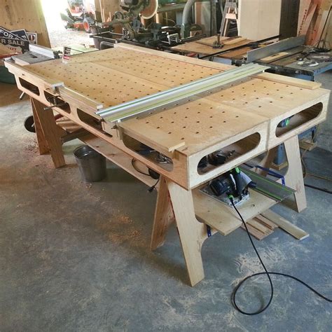 Apply finish of choice to work bench. If you plan to learn wood working skills, try http ...