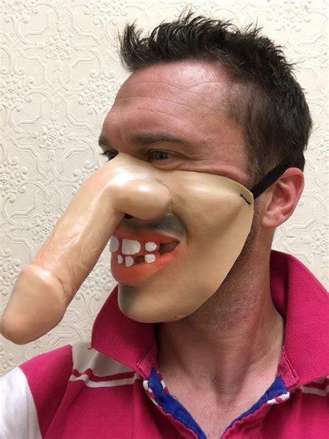 Funny Half Face Big Dick Nose Mask Willy Face Teeth Fancy