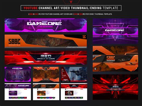 Gamers Youtube Channel Art Photoshop Template By Mcgraphics On Dribbble