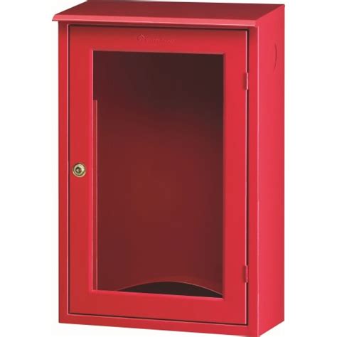 gabinete rojo para manguera de hidrante 15m sobreponer 21 x 50 x 77 cm fox fire