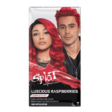 Splat Luscious Raspberries Red Hair Color Kit Semi Permanent Dye