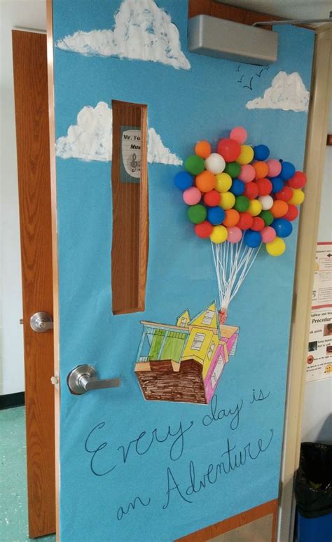 Classroom Door Decor For Spring Up Disney Pixar Adventure Theme