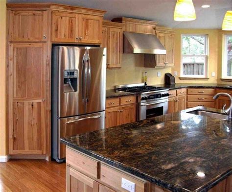 It's a premier furniture wood with a very unique and beautiful look. Rustic Maple Cabinets | Hickory kitchen cabinets, Hickory kitchen, Rustic kitchen