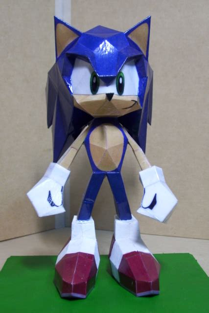 Modern Sonic The Hedgehog Papercraft Sonic Sonic The Hedgehog Paper Images