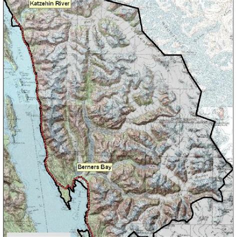 Juneau Access Study Area In Northern Southeast Alaska Showing Proposed