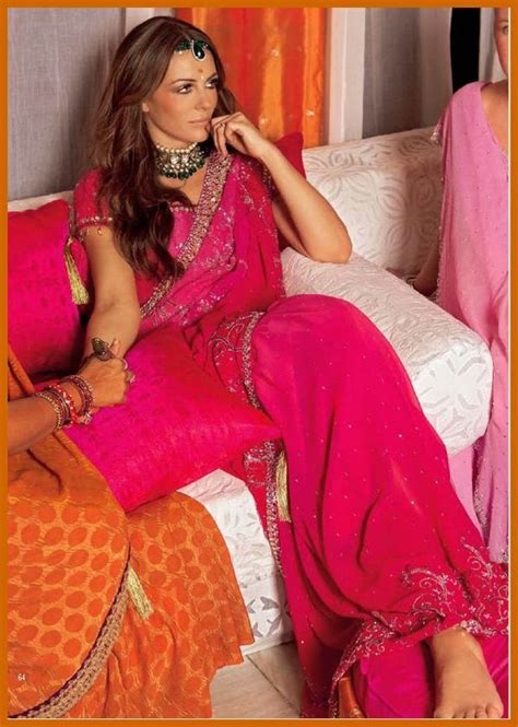 Elizabeth Hurley Sari Elizabeth Hurley Fashion Indian Wedding Outfits