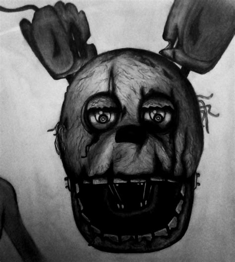 Springtrap Drawing From Fnaf 3 Tried To Make Him Look A Little