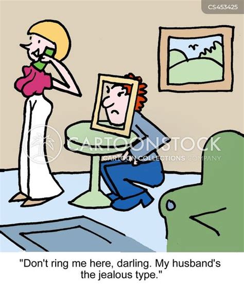 jealous husband cartoons and comics funny pictures from cartoonstock