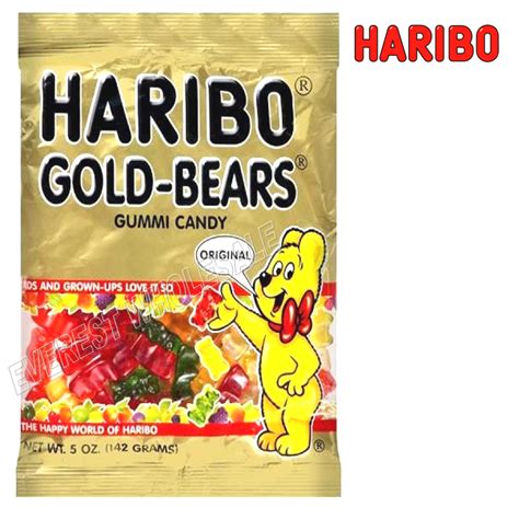 Haribo Gummi Candy 5 Oz Gold Bears Original 12 Pcs Everest