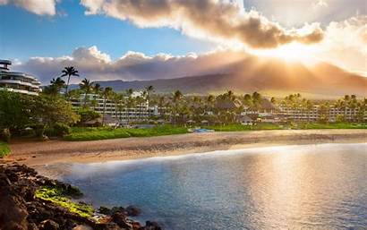 Maui Hawaii Sheraton Resort Spa Sunlight Clouds