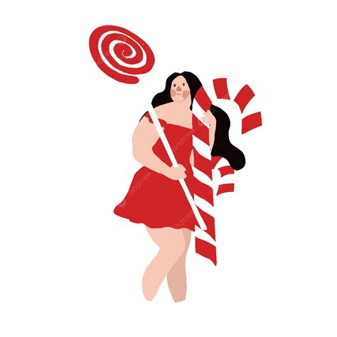 Candy Christmasgirl Girl Candy Christmas Png Transparent Clipart