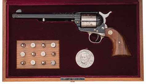 colt colonel sam colt sesquicentennial commemorative revolver rock island auction