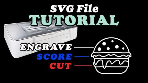 Make An Svg File For Glowforge To Score Cut And Engrave Youtube