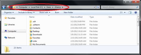 Windows Shortcut To User Home Folder Super User