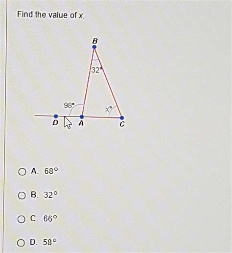 Find The Value Of X