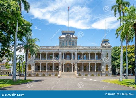 Iolani Palace In Honolulu Hawaii Us Editorial Stock Photo Image Of