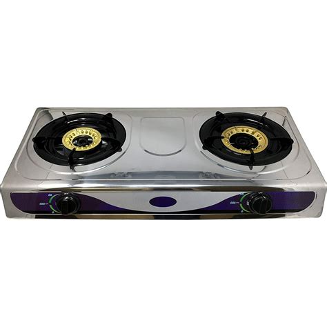 1 Heavy Duty Double Burner Propane Gas Stove Outdoor Cooking Butane Gas