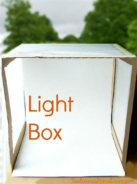 Photography 101 How To Make A Light Box Light Box Photography