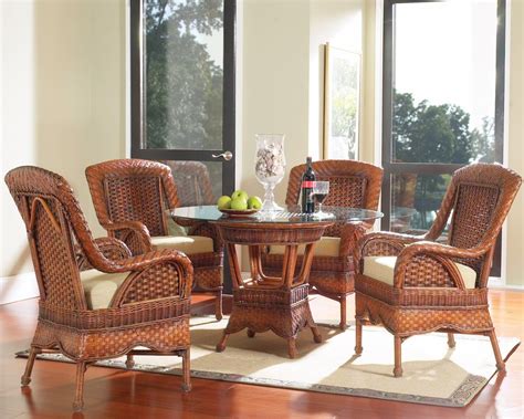 24 inches wide x 25 inches deep x 39.5 inches tall. South Sea Rattan Autumn Morning Indoor Wicker Dining Room ...