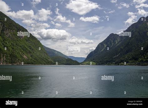 Lago Di Poschiavo Is A Natural Lake In The Poschiavo Valley In The