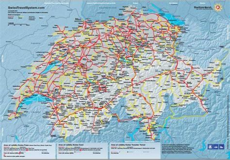 Swiss Travel Pass Map Swiss Travel Train Travel Map Of Switzerland