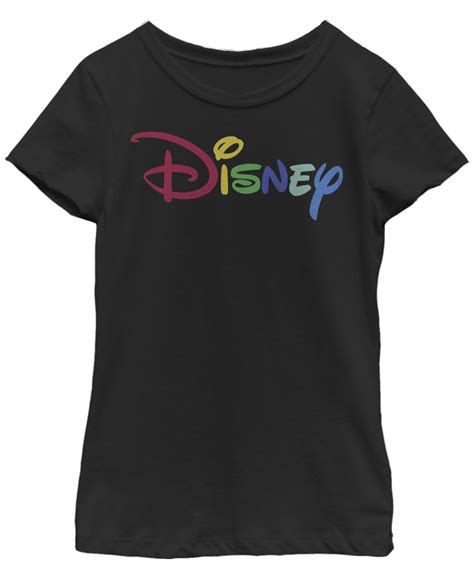 Fifth Sun Big Girls Disney Logo Multicolor Disney T Shirt In Black
