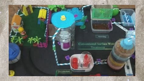 Water Treatment Model For Science Exhibition Diy Science Project Youtube