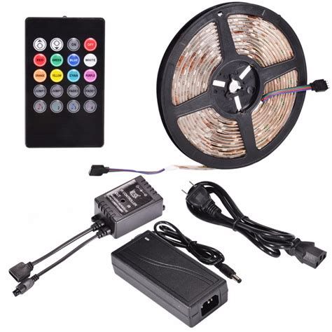 Lumiparty New Rgb Led Strip Light And Remote Controller 5m 300leds Rgb