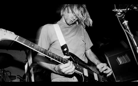 Kurt Cobain Playing The Guitar Upside Down
