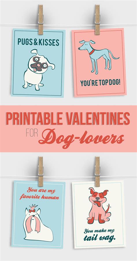 Free Printable Valentines For Dog Lovers Valentines Printables Free