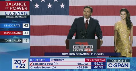 Florida Governor Ron Desantis Victory Speech C