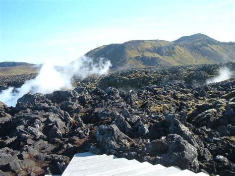 Lava Fields At Blue Lagoon In Grindavik Iceland Picture