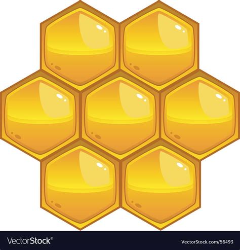 Honey Royalty Free Vector Image Vectorstock Honeycomb Beehive Art