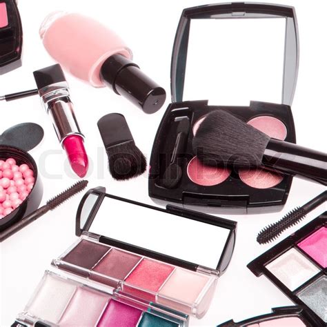 Set Of Cosmetic Makeup Products Stock Image Colourbox