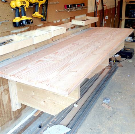 Build A Folding Workbench In Your Garage Perfect For Small Spaces And