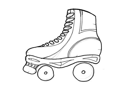 Roller Skate Coloring Page Coloring Pages 7257 The Best Porn Website