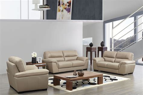 Esf 8052 Italian Leather Modern Sofa Set