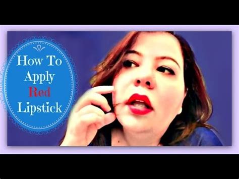 How To Apply Red Lipstick YouTube