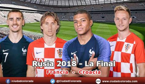 Vista previa bélgica vs croacia. Francia vs. Croacia Vive la final del Mundial Rusia 2018 en CiudadColorada.com