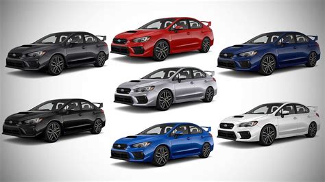 2021 Subaru Wrx Sti All Colour Options Images Autobics Youtube