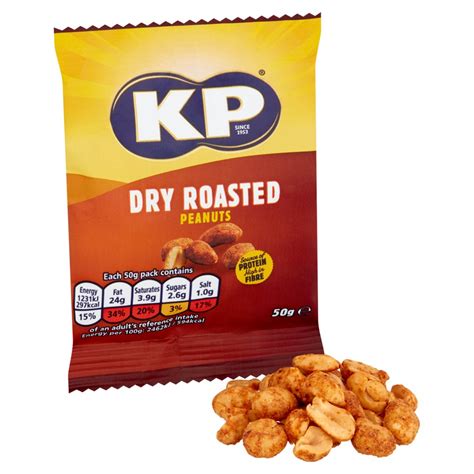 Kp Dry Roasted Peanuts 50g Bestway Wholesale