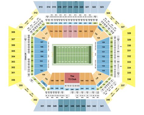 Hard Rock Stadium Seating Chart Section Row And Seat Number Info