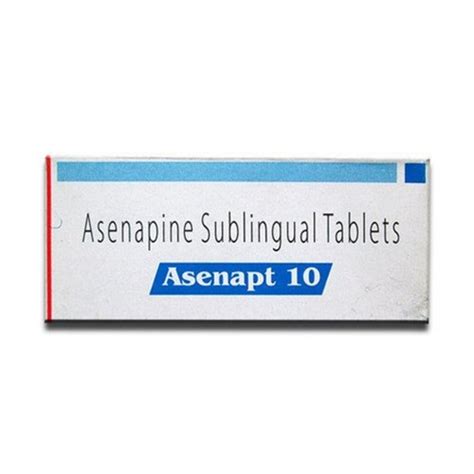 Asenapine Sublingual 10 Mg Tablets Grade Pharmaceutical Grade At Best