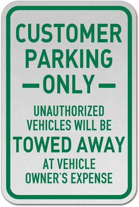 Customer Parking Only Sign Claim Your 10 Discount