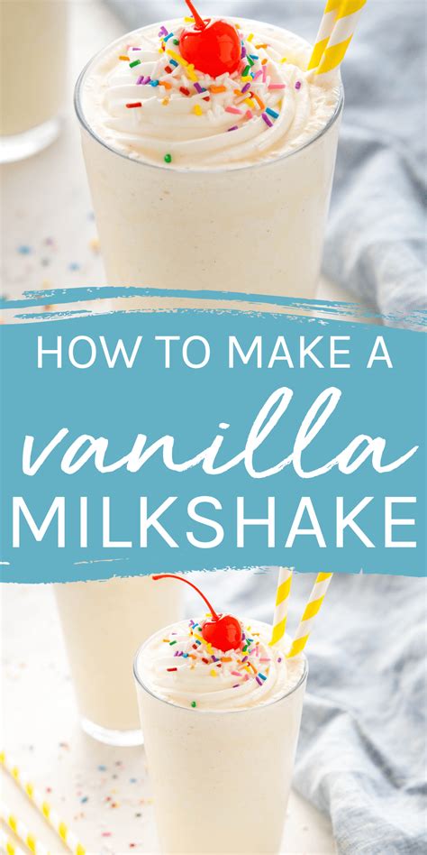 vanilla milkshake recipe in 2023 caramel drinks vanilla milkshake vanilla milkshake recipe