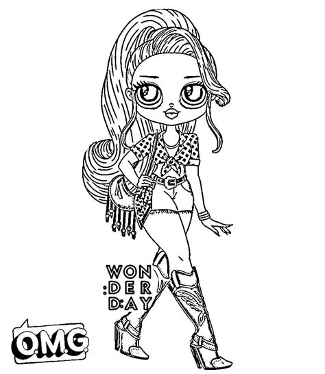 Lol Surprise Omg Dolls Coloring Pages Printable Printable Templates
