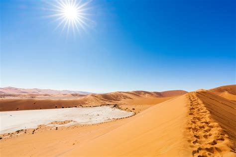 Free Photo Beautiful Landscape Of Orange Sand Dune Orange Sand At